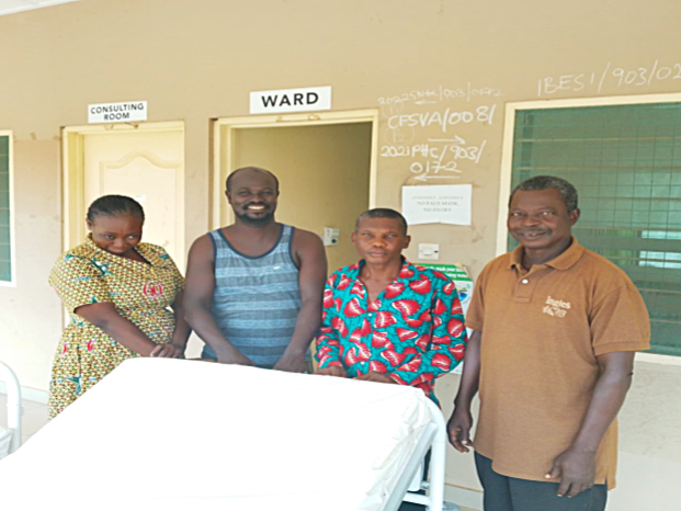 Donated bed to the clinic