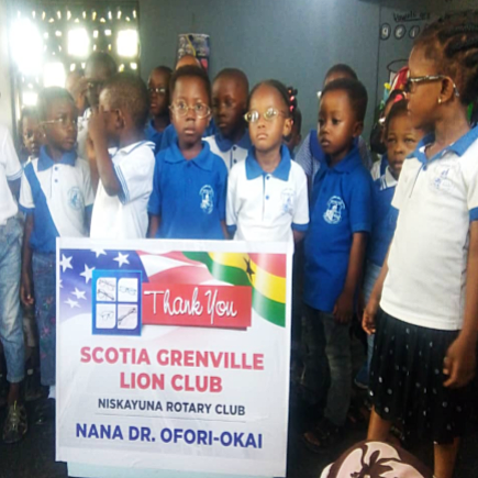 Prescription glasses to school children