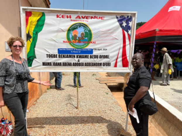 Handing over paved road Keh Avenue